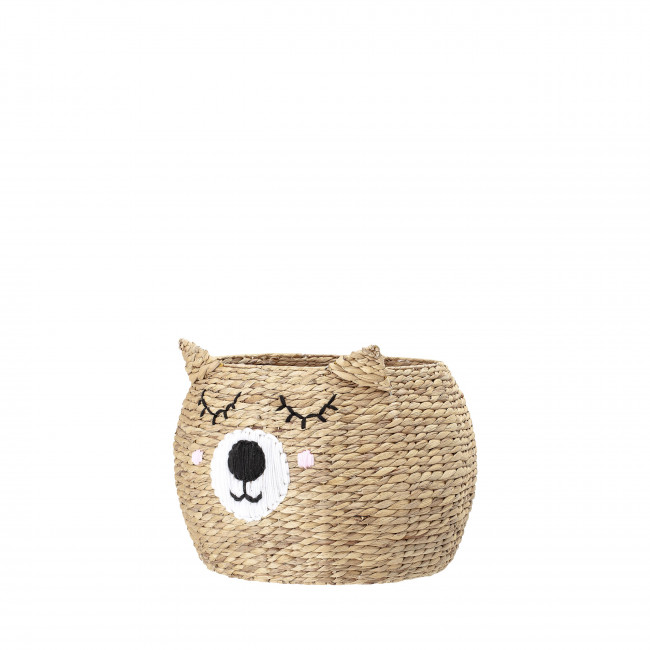 Eman - Panier forme ours en jacinthe d'eau