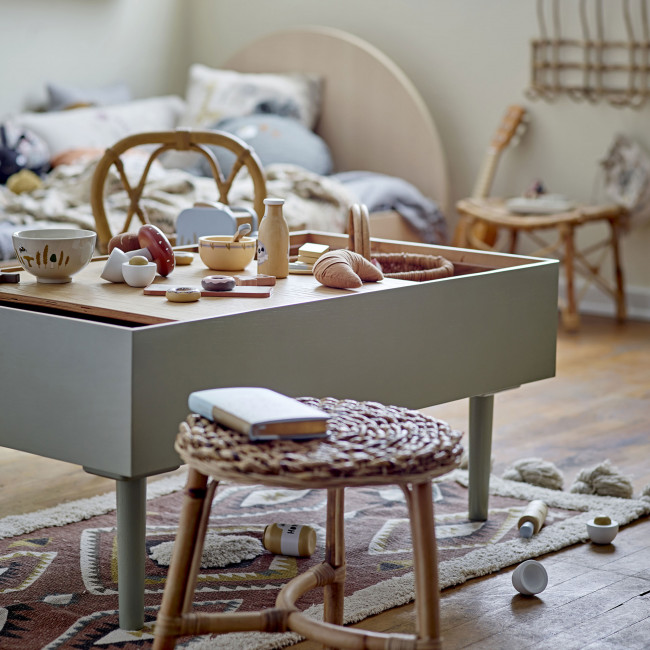 Favne - Table d'appoint enfant avec rangement intégré