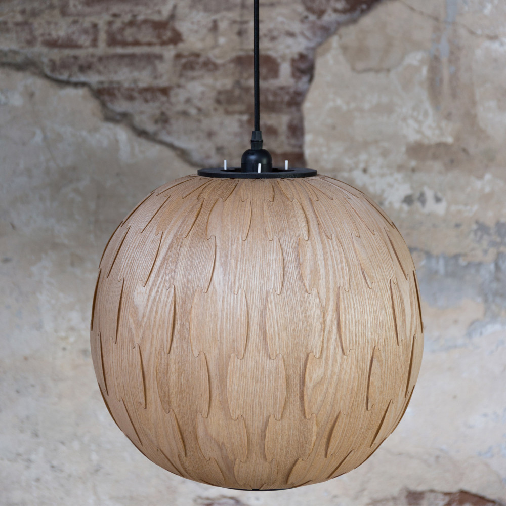 Suspension bois Bond Round par Drawer.fr