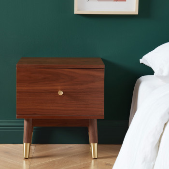 Grude - Table de chevet 1 tiroir en bois