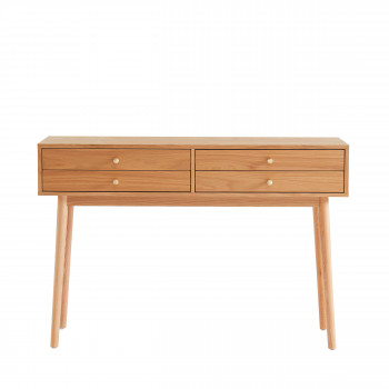 Grude - Console 4 tiroirs en bois L120cm