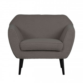 Rocco - Fauteuil en tissu bouclette