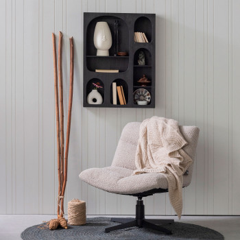 Barney - Étagère murale en bois 8 niches