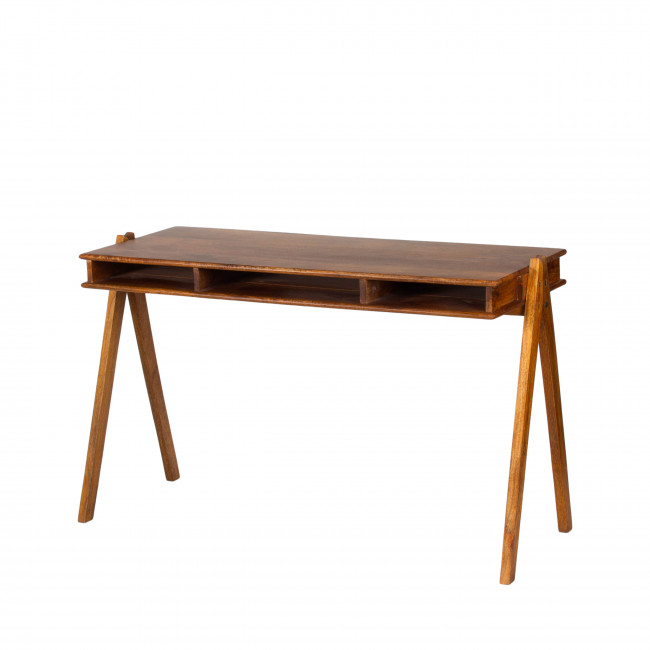 Compartment - Bureau en bois 3 niches L120cm