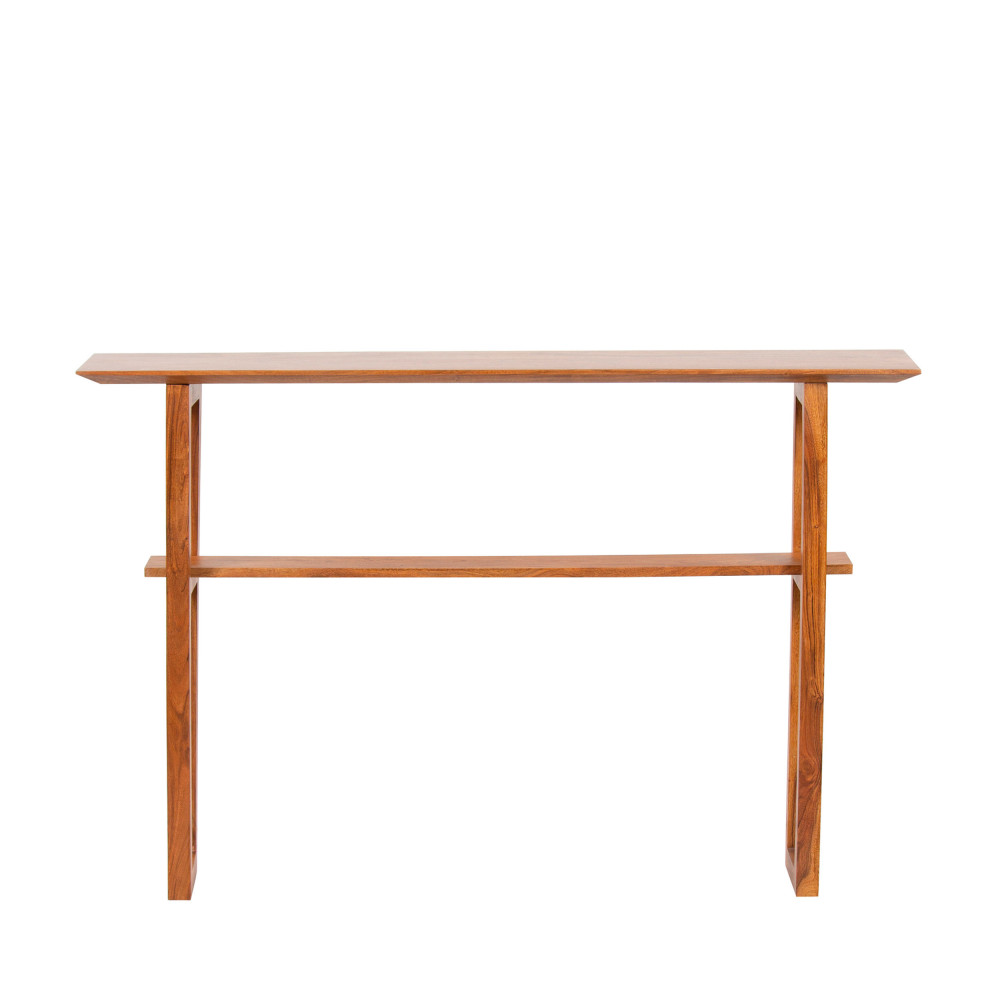 A-side - Console en bois 1 étagère L132cm - Couleur - Marron