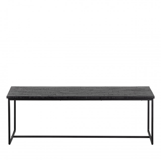 Sharing - Table basse rectangle en bois et métal 120x60cm