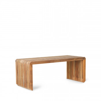 Boskoop - Banc à lattes en bois 96cm
