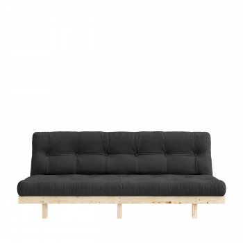 Lean – Canapé convertible en bois naturel et tissu