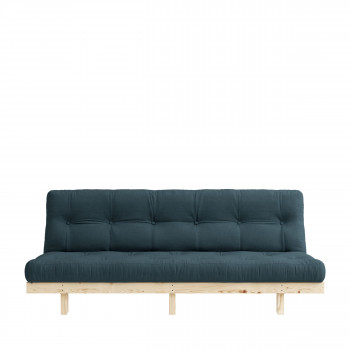 Lean – Canapé convertible en bois naturel et tissu