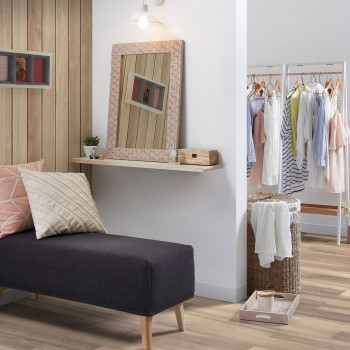 Dyla - Banc en bois et tissu