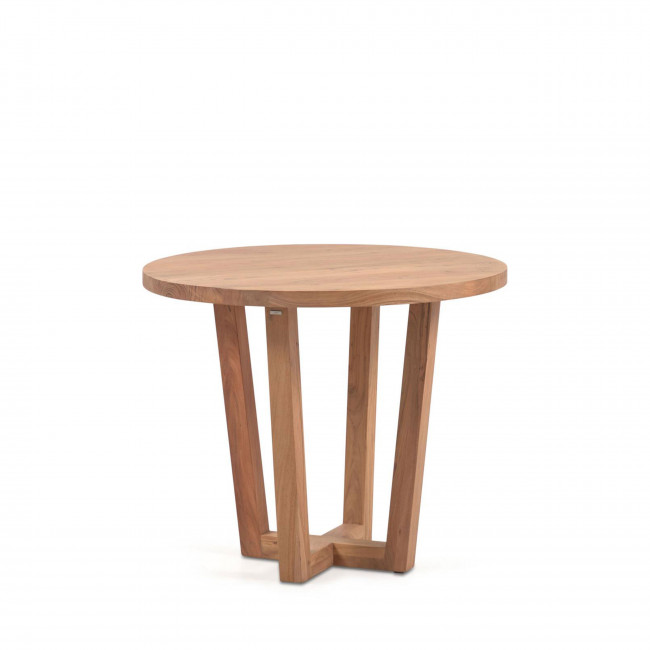 NAHLA - Table à manger ronde en bois  ø90cm