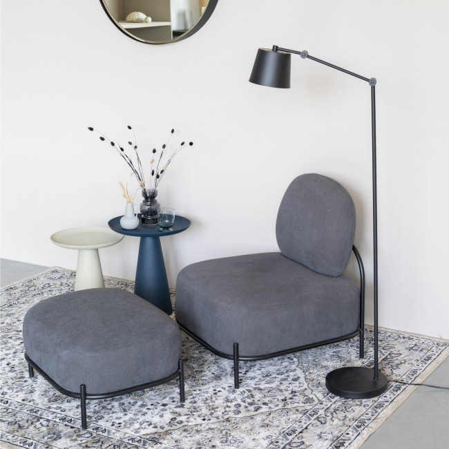Vogue - Tapis persan bleu gris