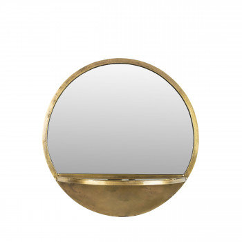 Feyza - Miroir rond en laiton ø41cm