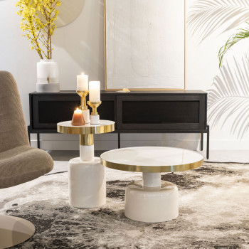Glam - Table basse design en métal ø60cm