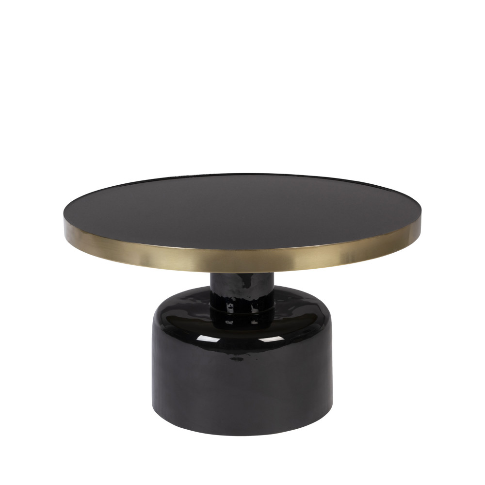 Glam - Table basse design en métal ø60cm - Couleur - Noir