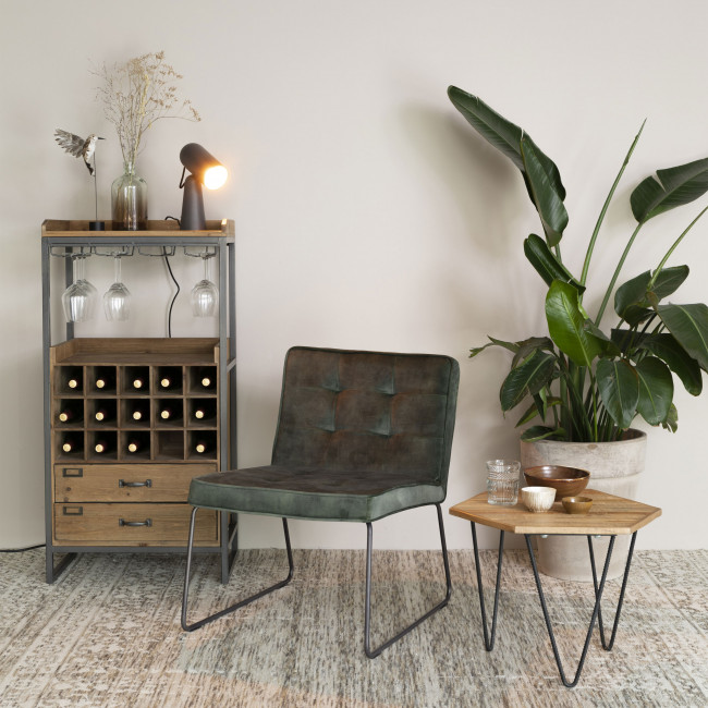 Clark - Fauteuil en velours