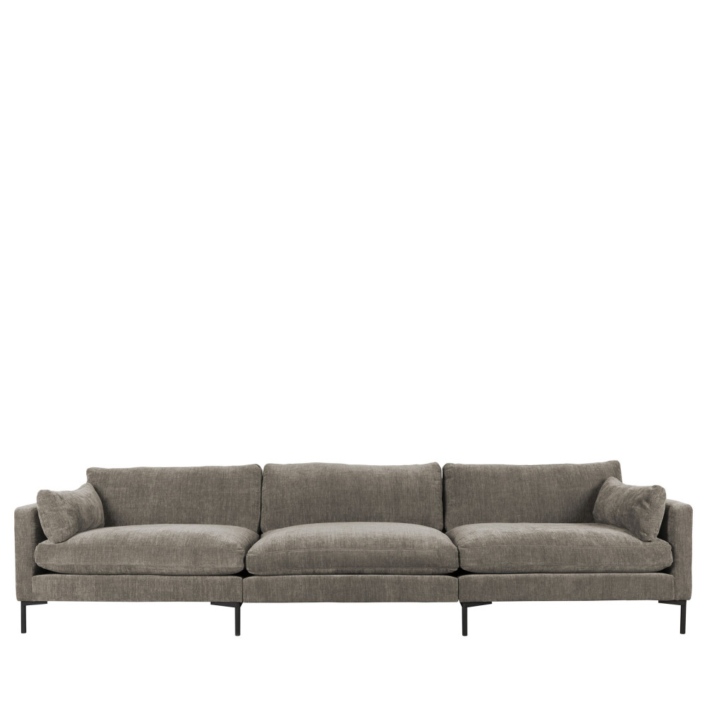 Summer - Canapé 5 places en tissu - Couleur - Café