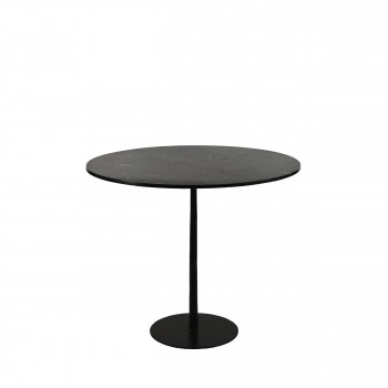 Bistro - Table de bistrot en marbre et métal ø90cm