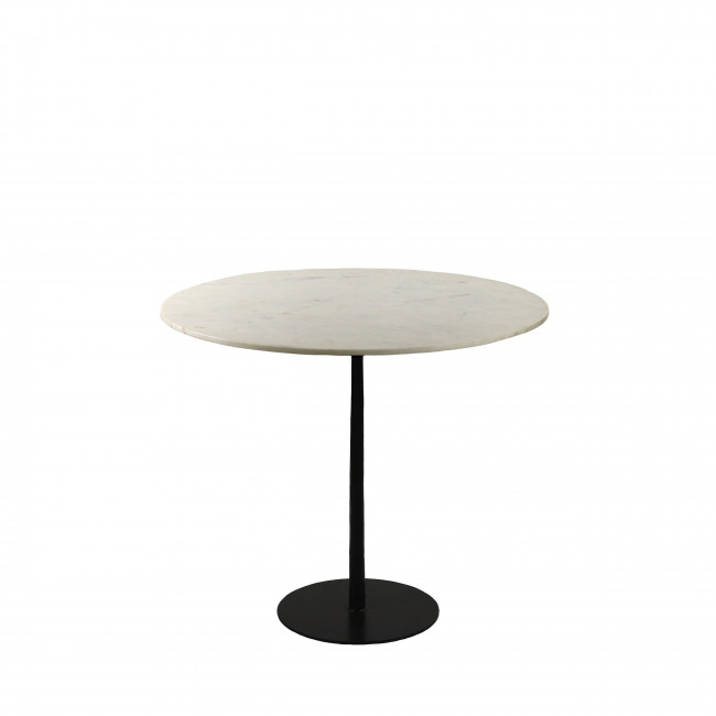 Bistro - Table de bistrot en marbre et métal ø90cm