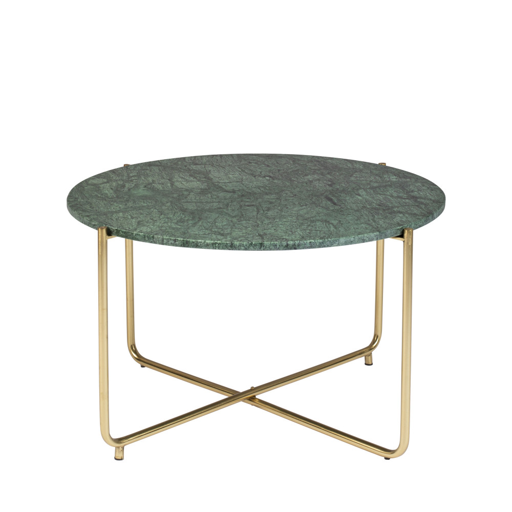 timpa - table basse en marbre ø70cm - couleur - vert