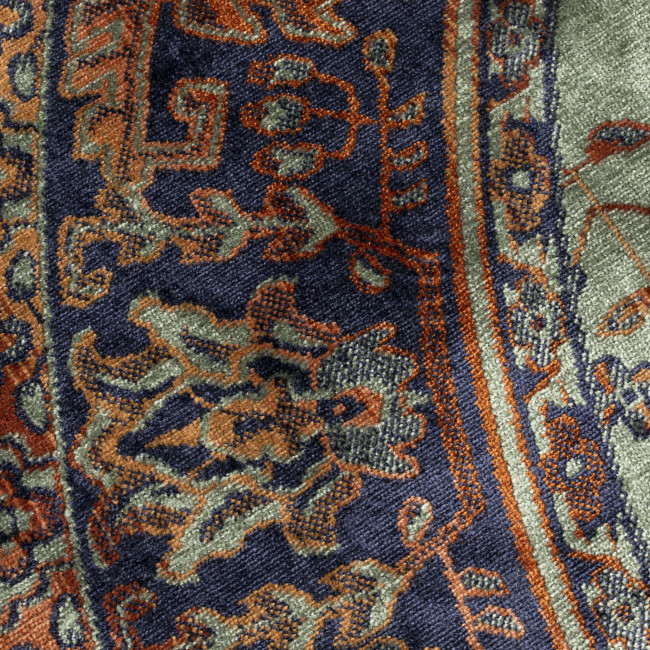 Raz - Tapis persan rouge à franges