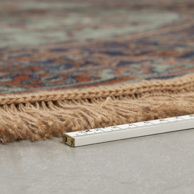 Raz - Tapis persan rouge à franges