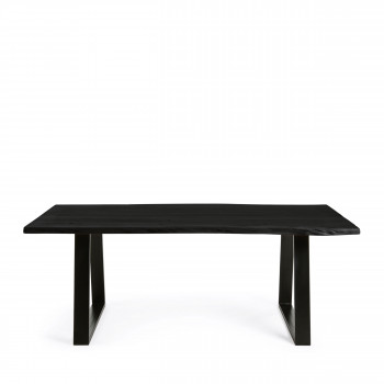 Alaia - Table à manger en bois d’acacia et métal 200x100cm
