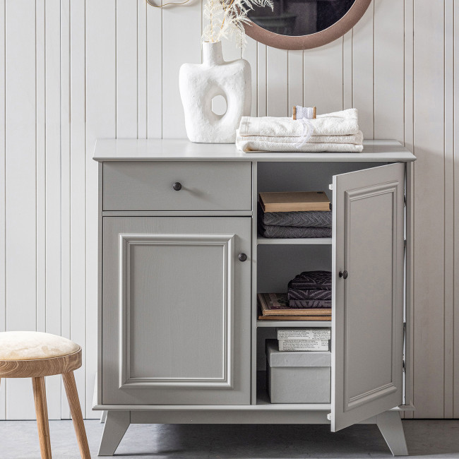 Lily - Commode pour enfant 2 portes 1 tiroir en pin massif
