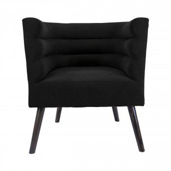 Explicit - Fauteuil design en tissu effet daim