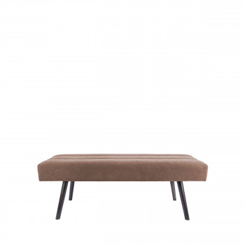 Explicit - Banc en tissu effet daim