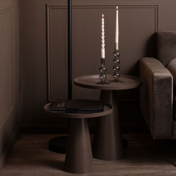 Force - Table d'appoint en aluminium ø40x37,5cm