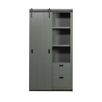 Slide - Armoire avec porte coulissante L122cm