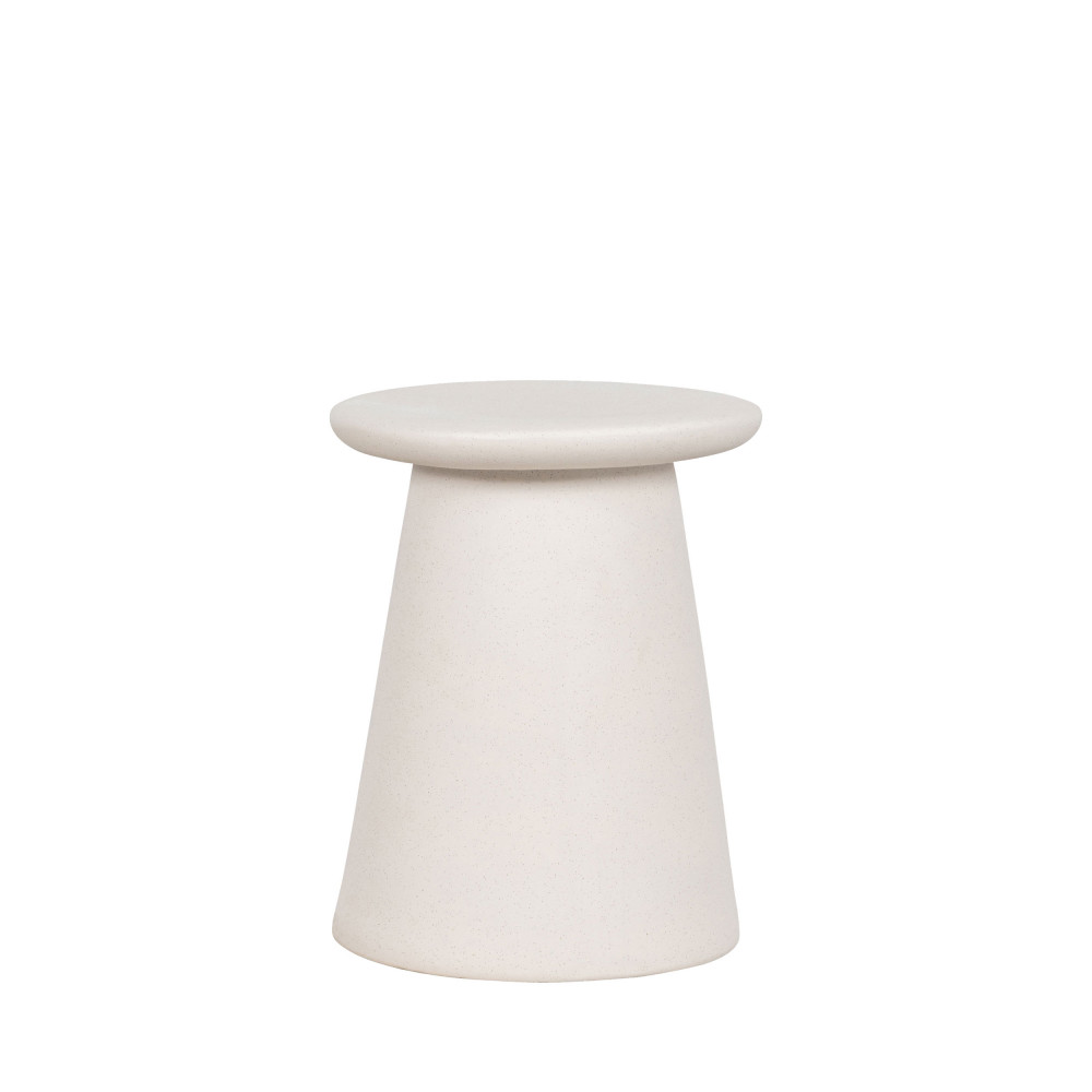 button - table d'appoint en céramique ø35cm - couleur - blanc