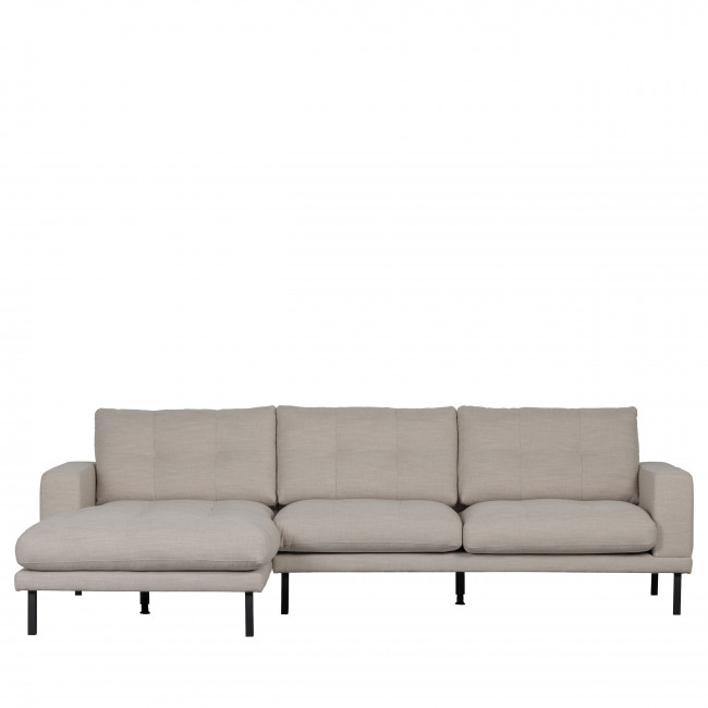 River - Canapé d'angle gauche en tissu L280cm