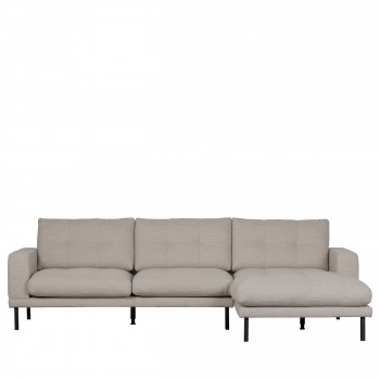 River - Canapé d'angle droit en tissu L280cm