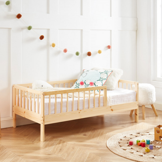 Sasha - Cadre de lit pour enfant en bois massif 70x140cm