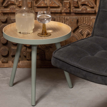 Table basse ronde trépied False