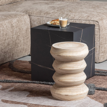 Babs - Tabouret en bois H41xø31cm