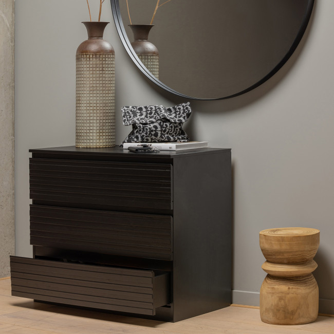 Jente - Commode 3 tiroirs en bois massif de pin