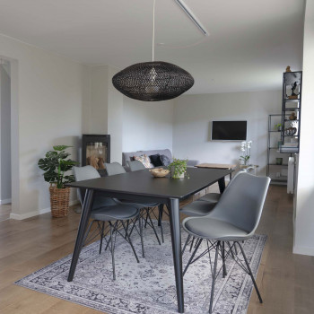 Oslo – Lot de 2 chaises en simili et métal