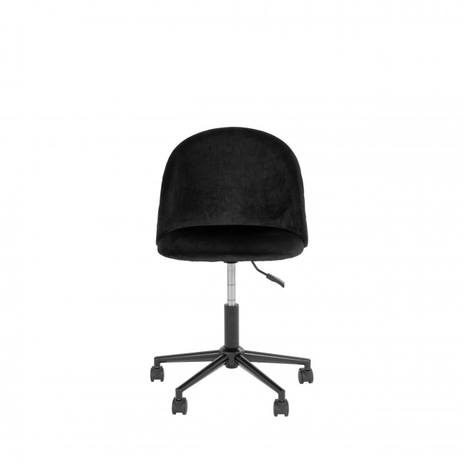 Geneve - Chaise de bureau à roulettes en velours
