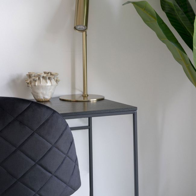 Geneve - Chaise de bureau à roulettes en velours