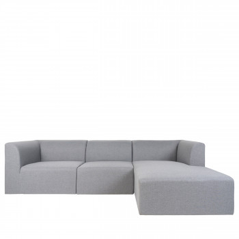 Alba - Canapé d'angle droit en tissu