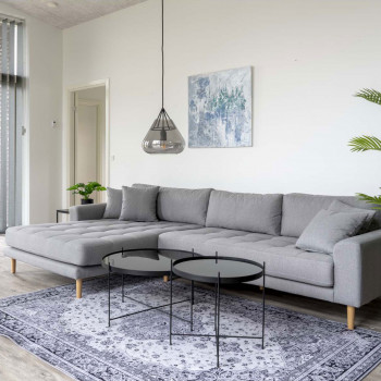 Lido - Canapé d'angle gauche en tissu L290cm