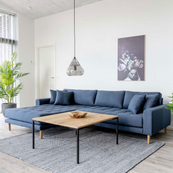 Lido - Canapé d'angle gauche en tissu L290cm