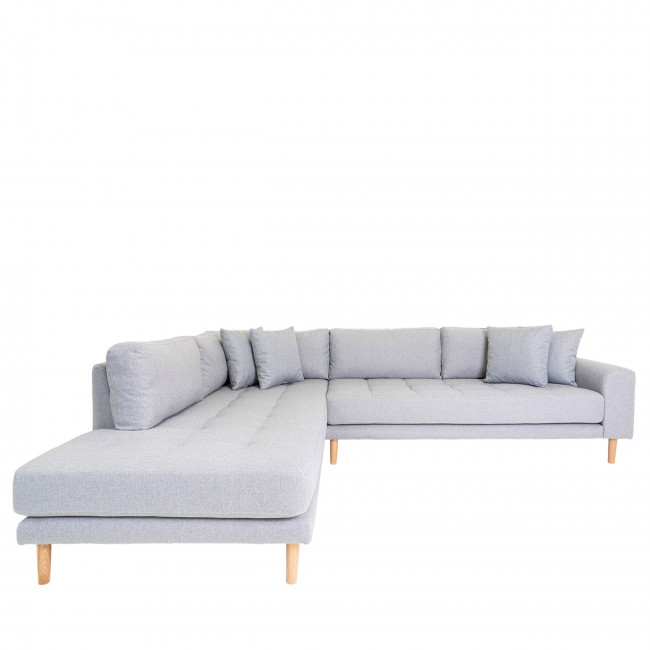 Lido - Canapé d'angle gauche en tissu L257cm