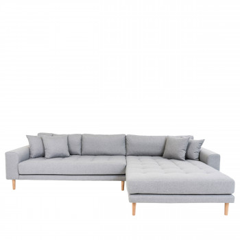 Lido - Canapé d'angle droit en tissu L290cm