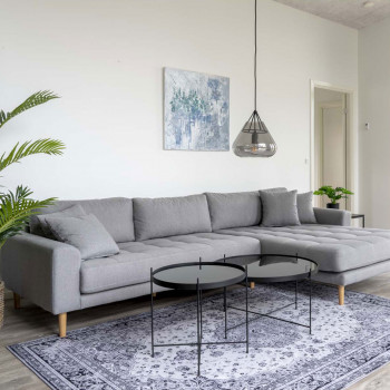 Lido - Canapé d'angle droit en tissu L290cm