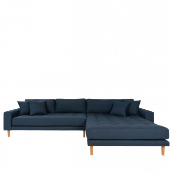 Lido - Canapé d'angle droit en tissu L290cm