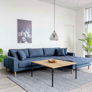 Lido - Canapé d'angle droit en tissu L290cm